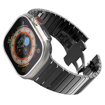 Popruh Pre Apple Hodinky Ultra Band 49 mm 41mm 45 mm 44 mm 42mm 44 42 40 mm Smart hodinky z Nerezovej Ocele Náramok iWatch 8 7 SE 6 5 4 3